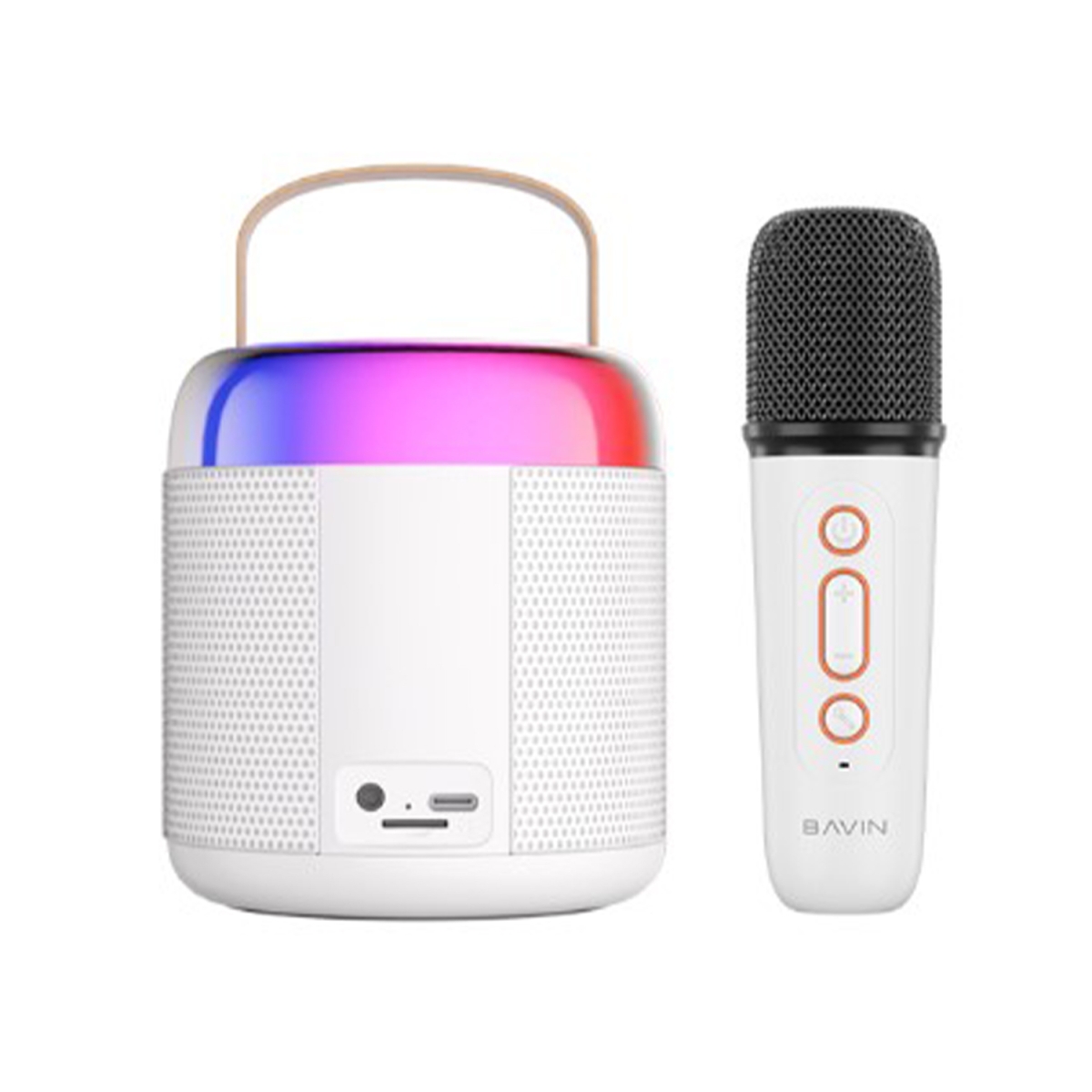 BAVIN BM-19 Karaoke Box Kablosuz Hoparlör - Speaker (Beyaz) NT-105634