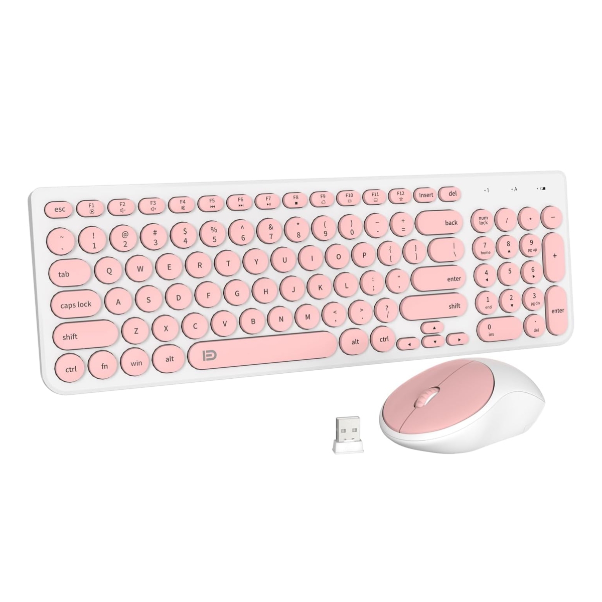 FD İK6631 Office Klavye + Mouse (Pembe) NT-105007