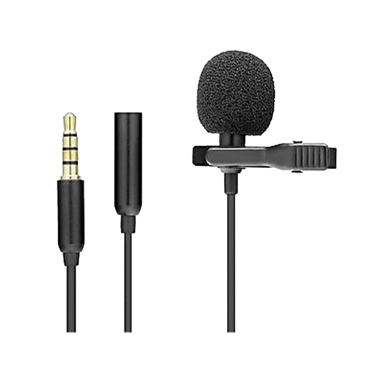 Hadron Metal Örgü 100 Cm Jack Girişli Yaka Mikrofonu (Siyah) NT-105056