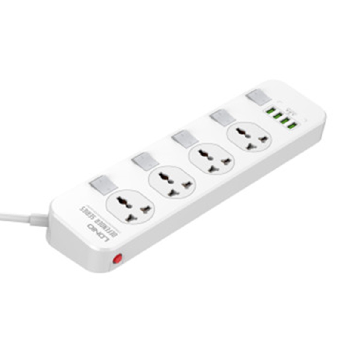 LDNIO SC4408 USB + PD + 220V Priz 8 Girişli 25W Şarj Adaptörü (Beyaz) NT-102869