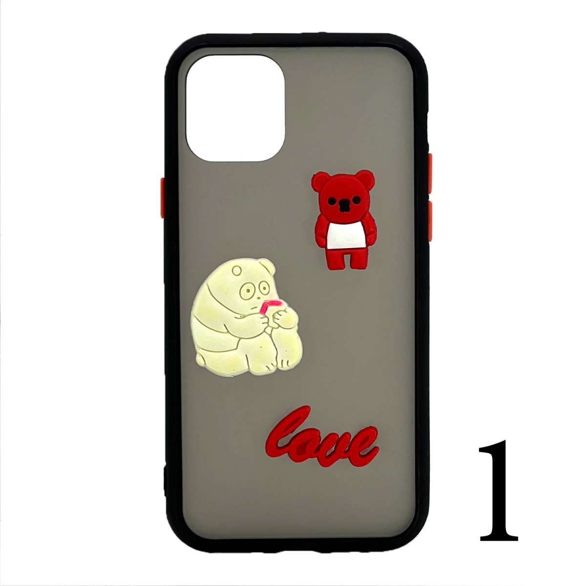 Nettech Apple iPhone 11 Pro Uyumlu Maskot Seri Arka Koruma Kılıf (Karışık Renk) NT-106274