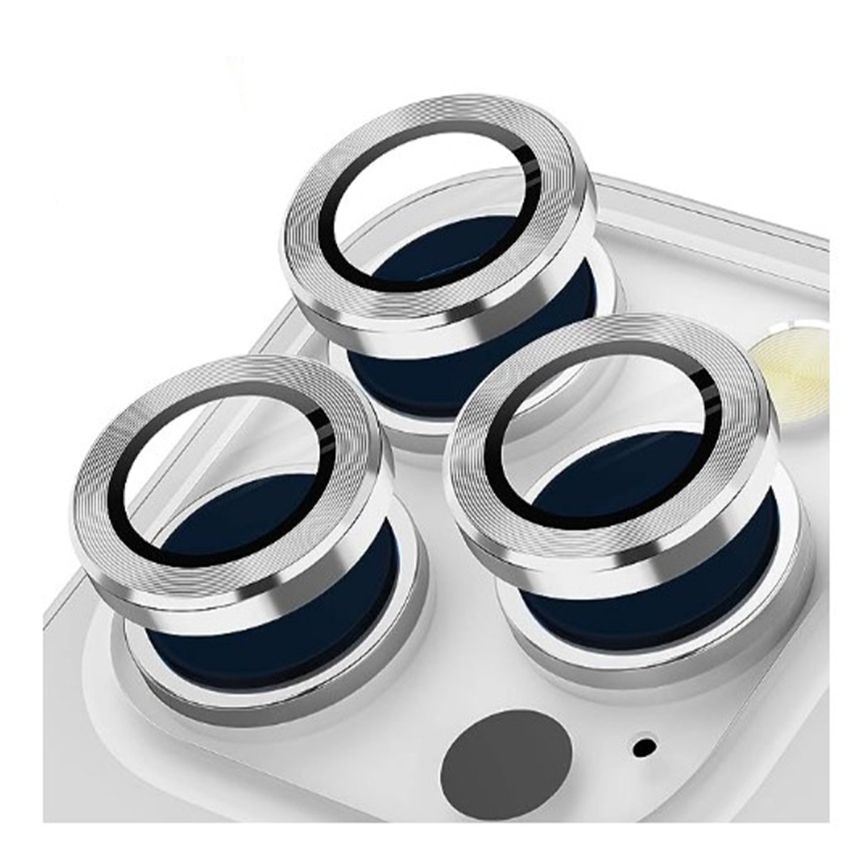 Nettech Apple iPhone 12 Pro Max Uyumlu Alüminyum Seri Kamera Cam Koruyucu (Gri) NT-103530