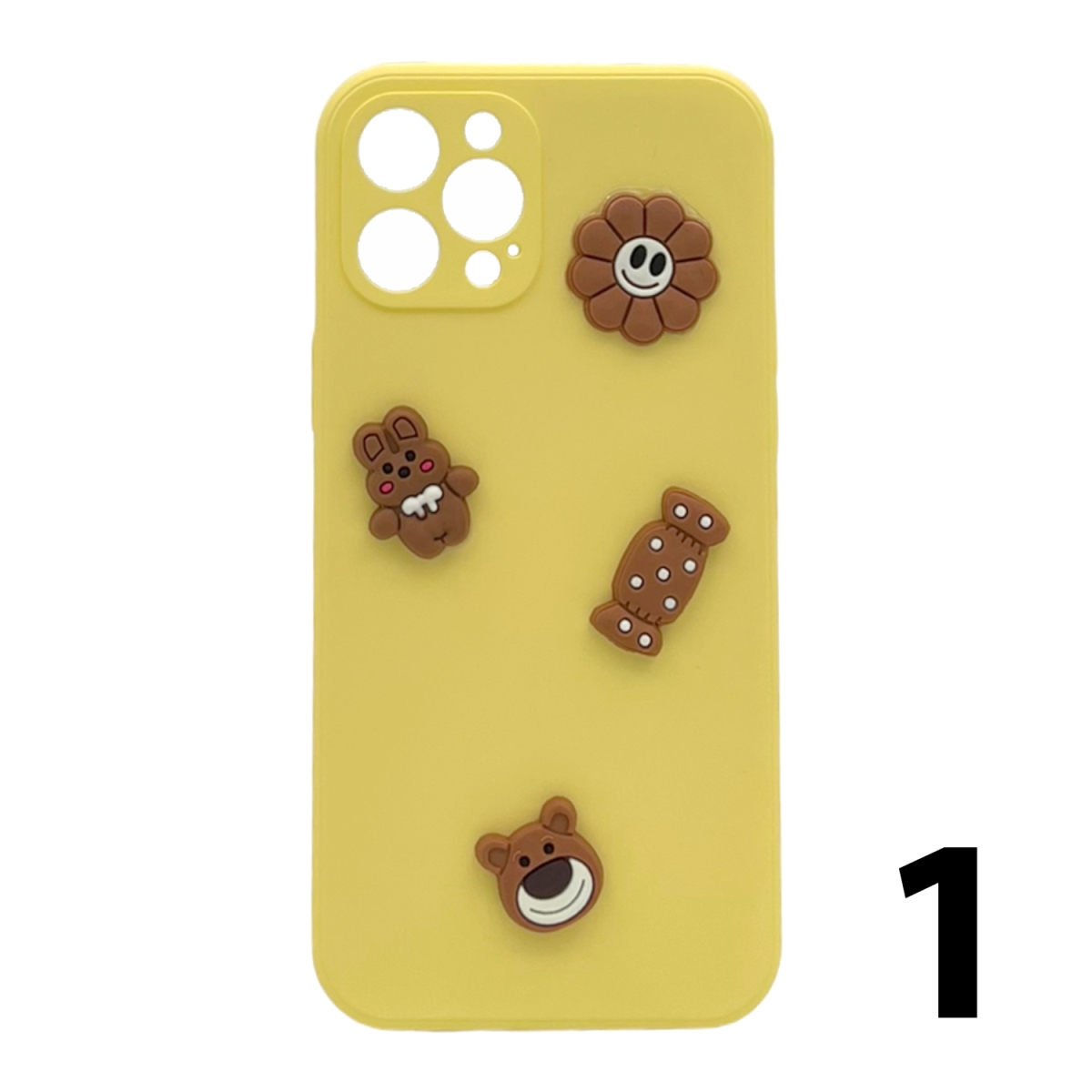 Nettech Apple iPhone 12 Pro Max Uyumlu Maskot Seri Arka Koruma Kılıf (Karışık Renk) NT-106232