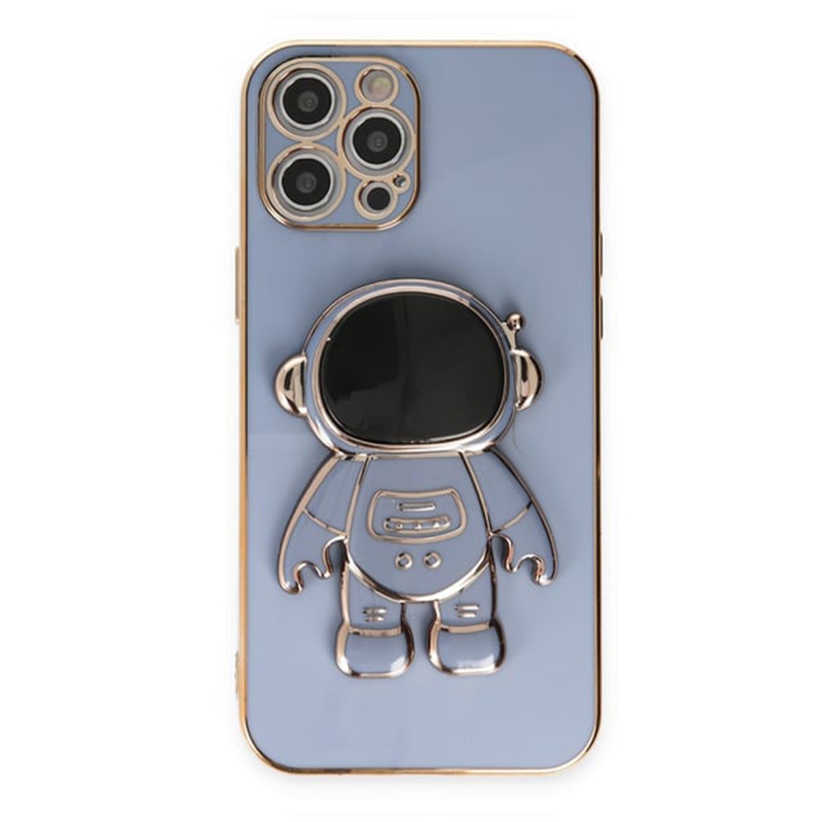 Nettech Apple iPhone 12 Pro Uyumlu Astronaut Seri Arka Koruma Kılıf (Mavi) NT-105706
