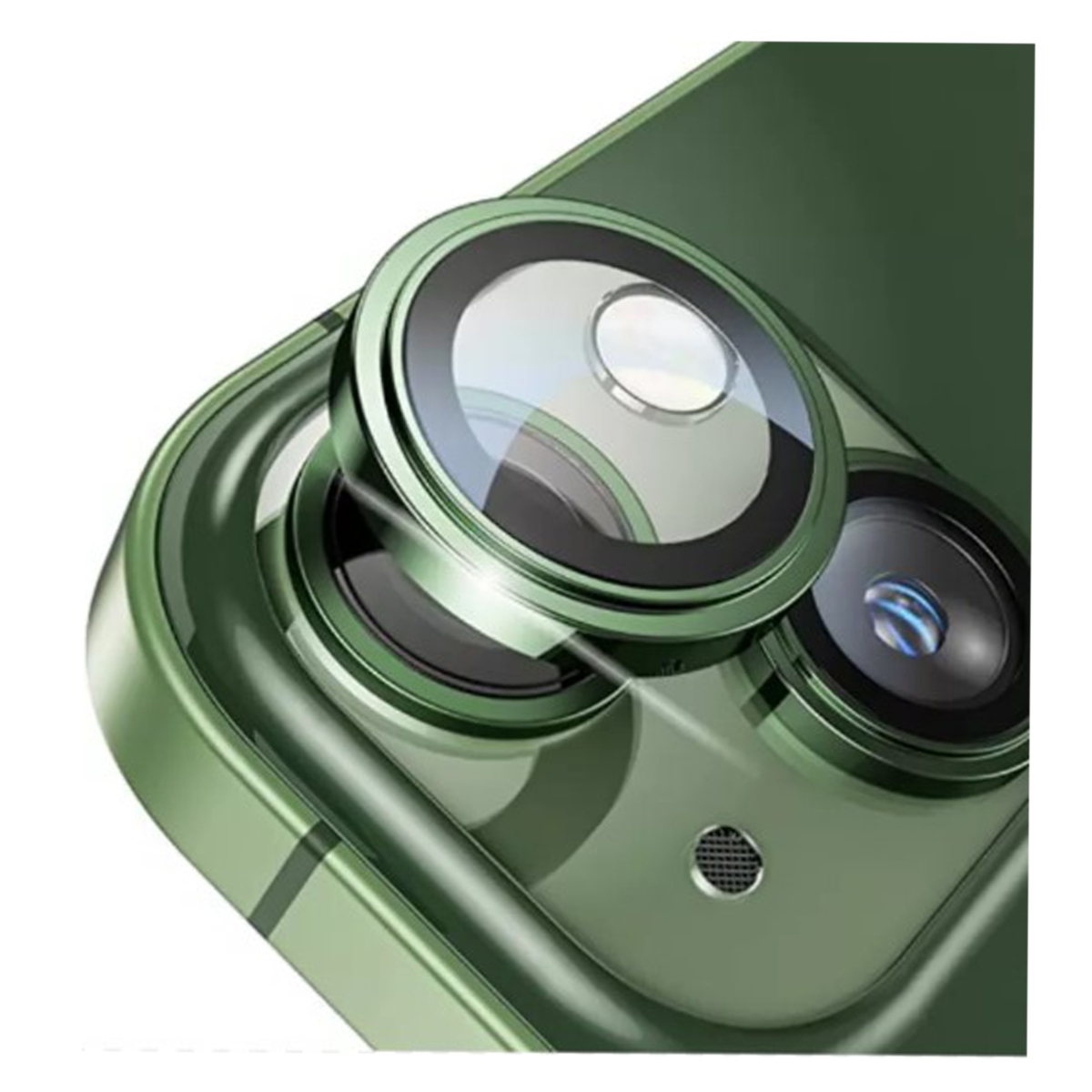 Nettech Apple iPhone 13 Uyumlu Safir Lens Kamera Cam Koruyucu (Yeşil) NT-103557