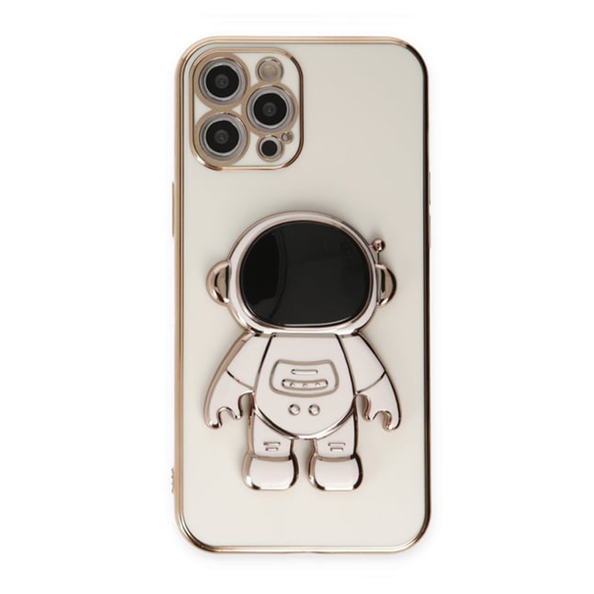 Nettech Apple iPhone 13 pro Uyumlu Astronaut Seri Arka Koruma Kılıf (Beyaz) NT-105712