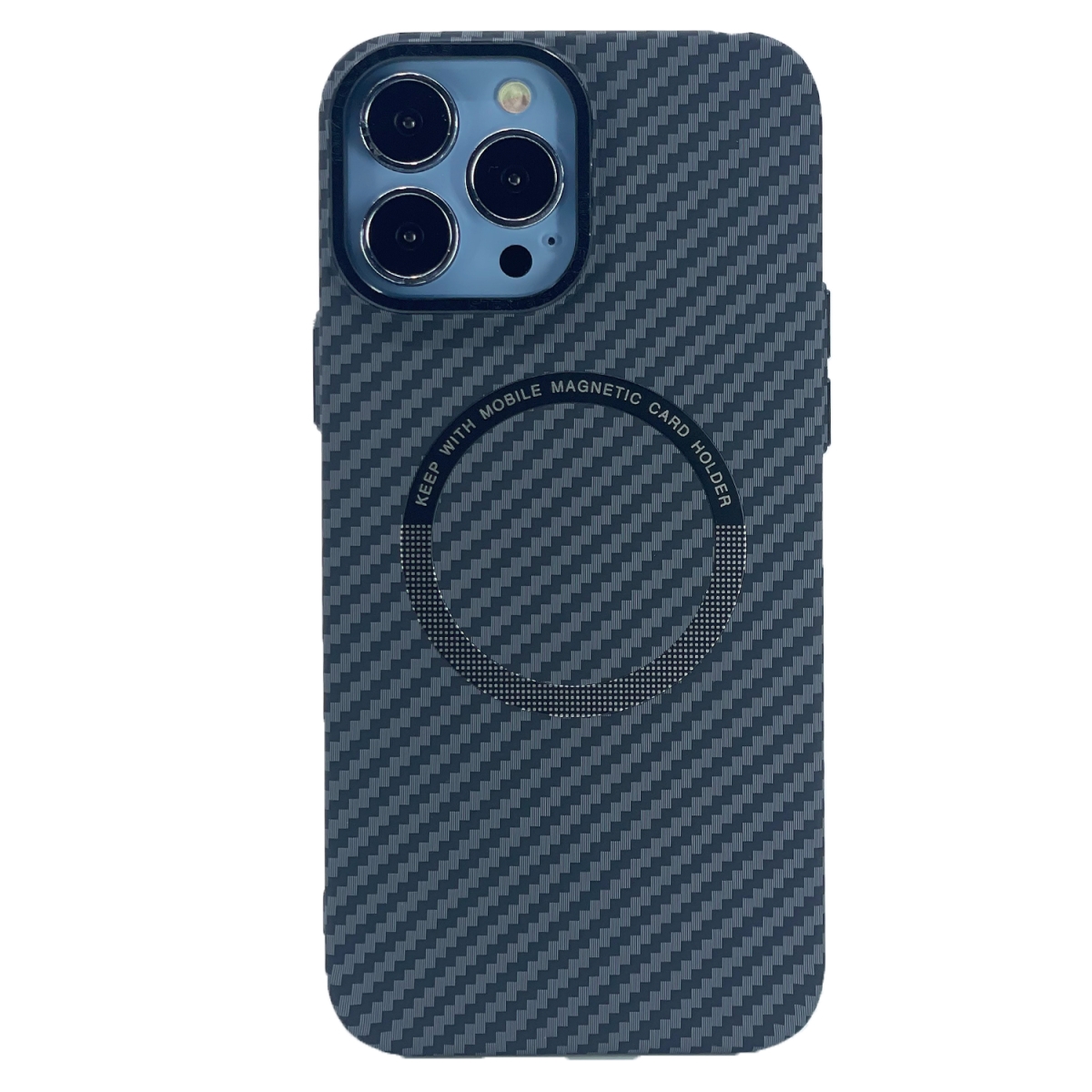 Nettech Apple iPhone 13 pro Uyumlu Hybrid Karbon Seri Arka Koruma Kılıf (Siyah) NT-100520