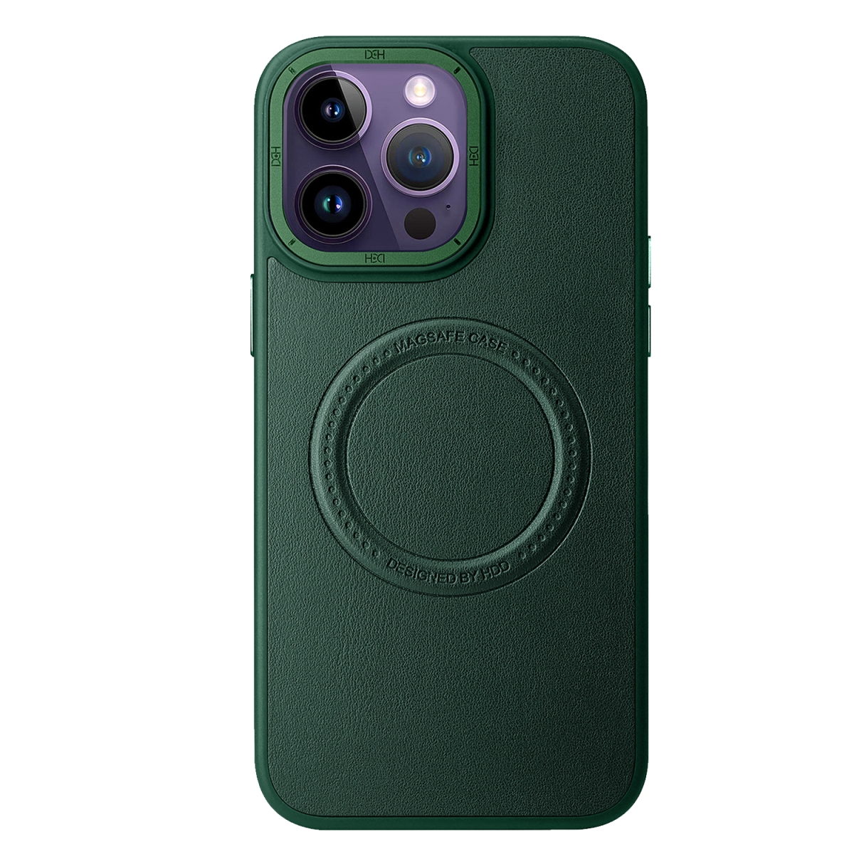 Nettech Apple iPhone 13 pro Uyumlu Manyetik Deri Magsafe Seri Arka Koruma Kılıf (Yeşil) NT-101385