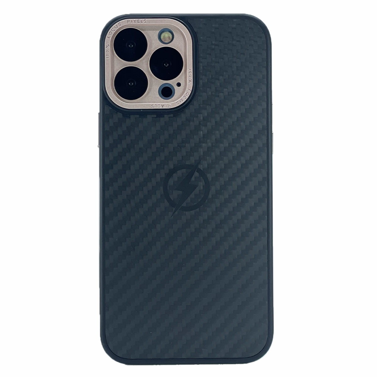 Nettech Apple iPhone 13 pro max Uyumlu Grand Karbon Seri Arka Koruma Kılıf (Pembe) NT-100500