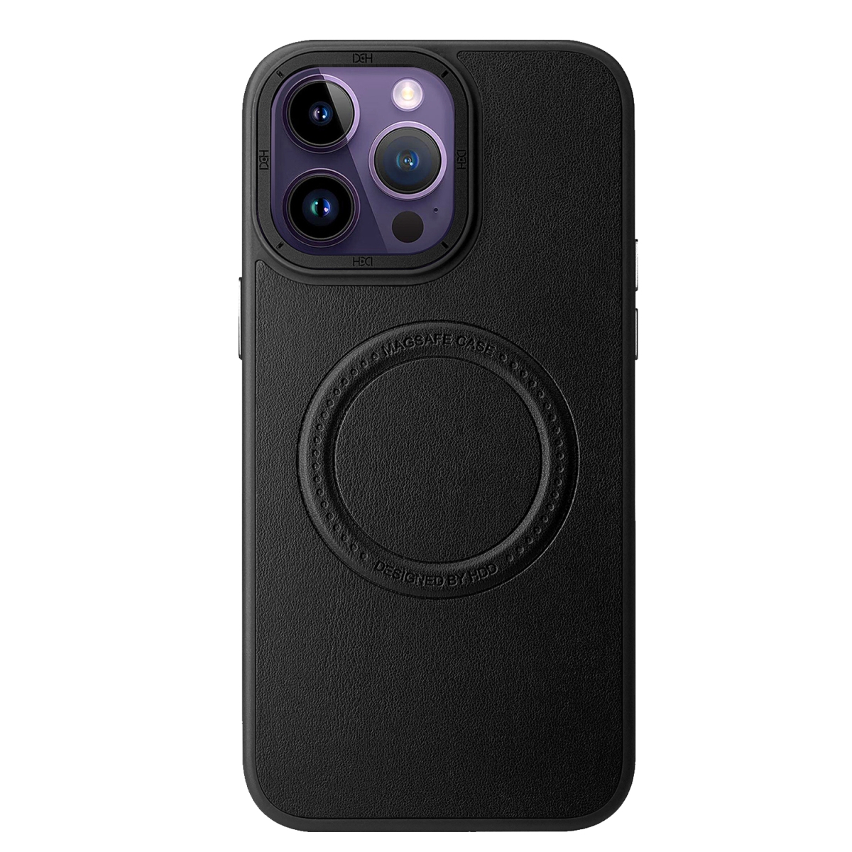 Nettech Apple iPhone 13 pro max Uyumlu Manyetik Deri Magsafe Seri Arka Koruma Kılıf (Siyah) NT-101389