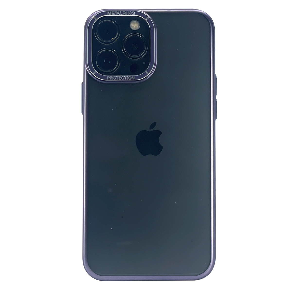 Nettech Apple iPhone 13 pro max Uyumlu Mika Renkli Metal Çerçeveli Seri Arka Koruma Kılıf (Mor) NT-100968