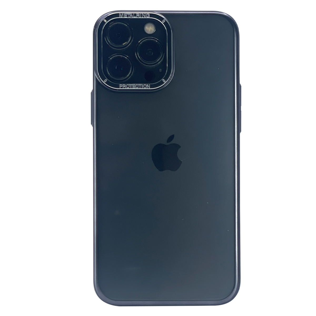 Nettech Apple iPhone 13 pro max Uyumlu Mika Renkli Metal Çerçeveli Seri Arka Koruma Kılıf (Siyah) NT-100967
