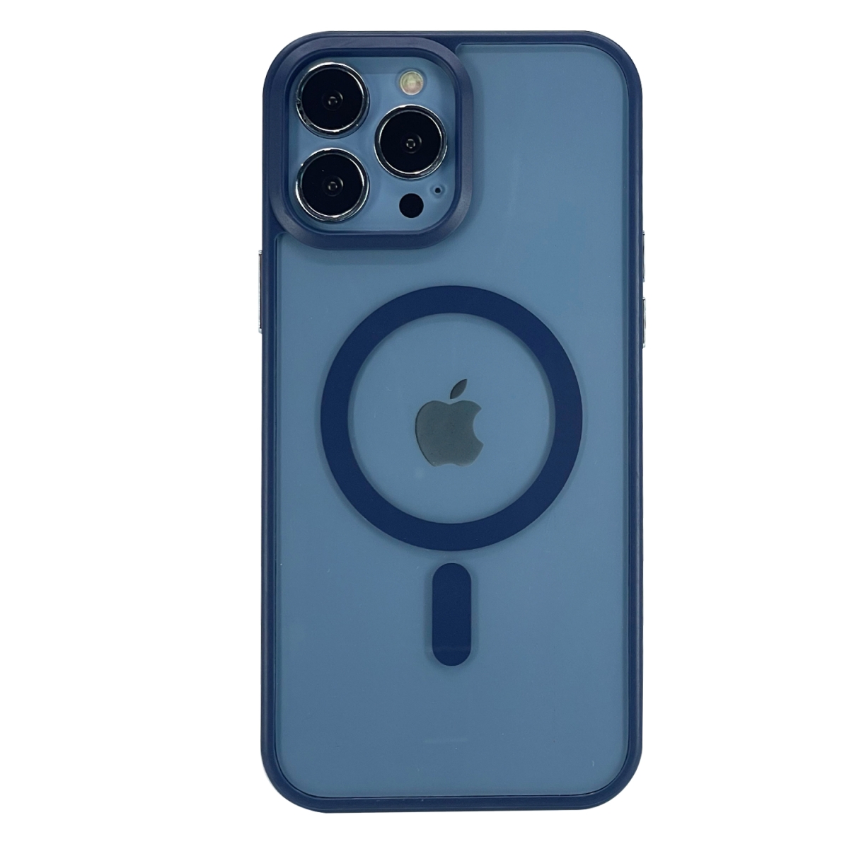 Nettech Apple iPhone 13 pro max Uyumlu Orjin Case MagSafe Manyetik Arka Koruma Kılıf (Mavi) NT-101271