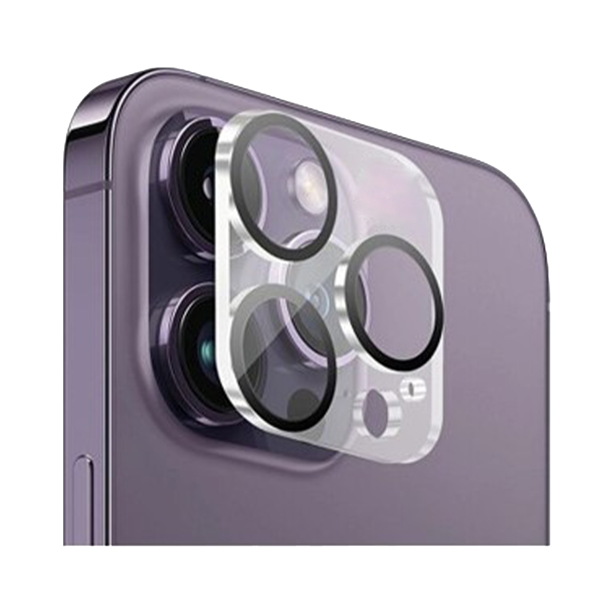 Nettech Apple iPhone 13 pro max Uyumlu Şeffaf Çerçeveli Seri Kamera Cam Koruyucu (Şeffaf) NT-105094