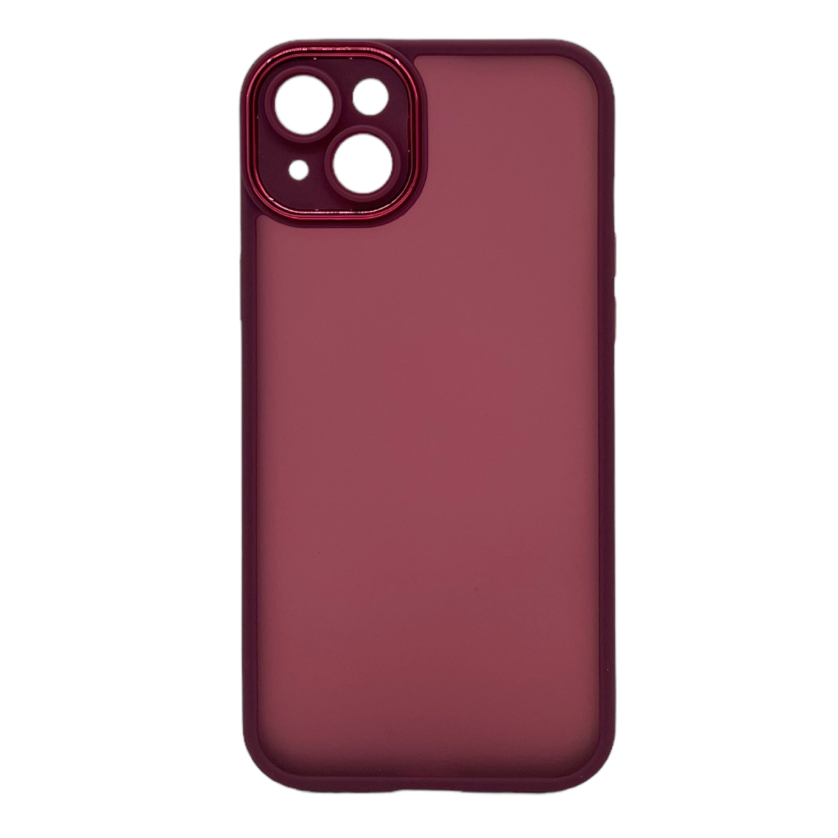 Nettech Apple iPhone 14 Plus Uyumlu Kamera Metal Çerçeve Seri Arka Koruma Kılıf (Kırmızı) NT-105682