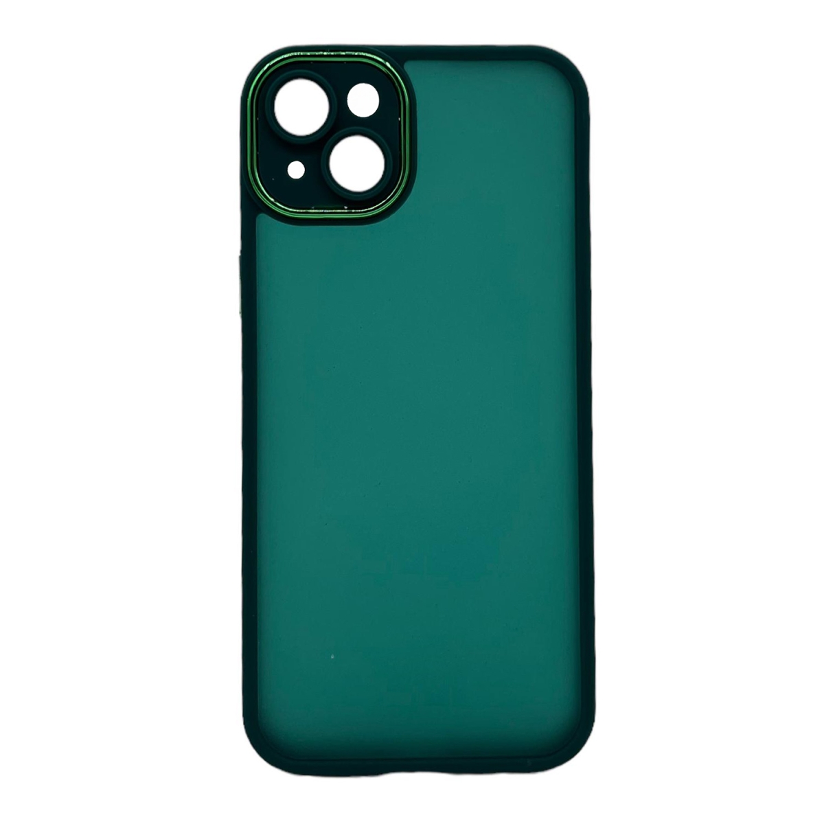 Nettech Apple iPhone 14 Plus Uyumlu Kamera Metal Çerçeve Seri Arka Koruma Kılıf (Yeşil) NT-105683