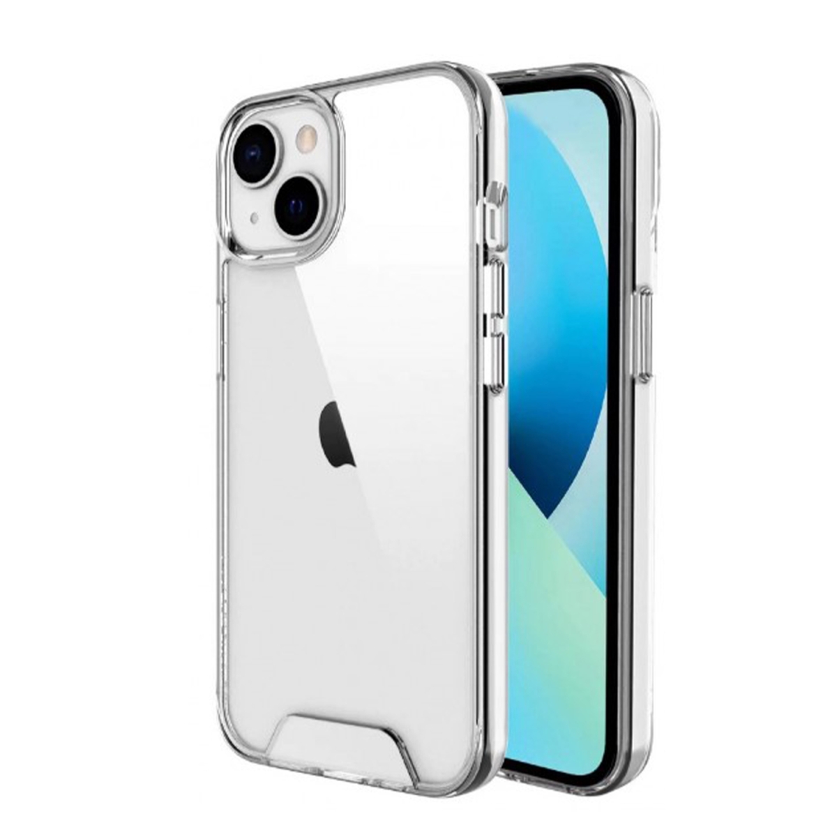 Nettech Apple iPhone 14 Plus Uyumlu Space Lazer Seri Arka Koruma Kılıf (Şeffaf) NT-105665