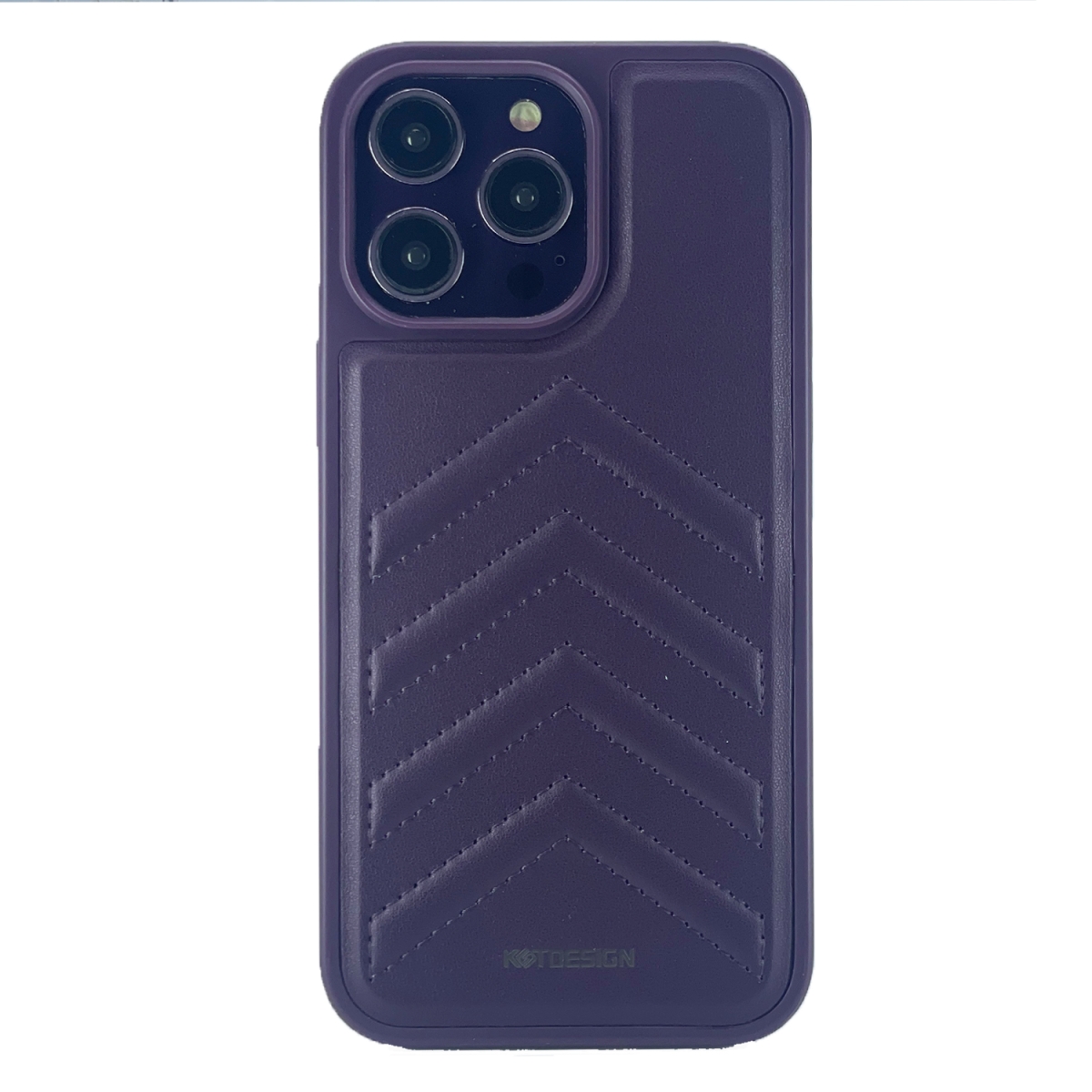 Nettech Apple iPhone 14 Pro Max Uyumlu Lynko Co Deri Seri Arka Koruma Kılıf (Mor) NT-101730