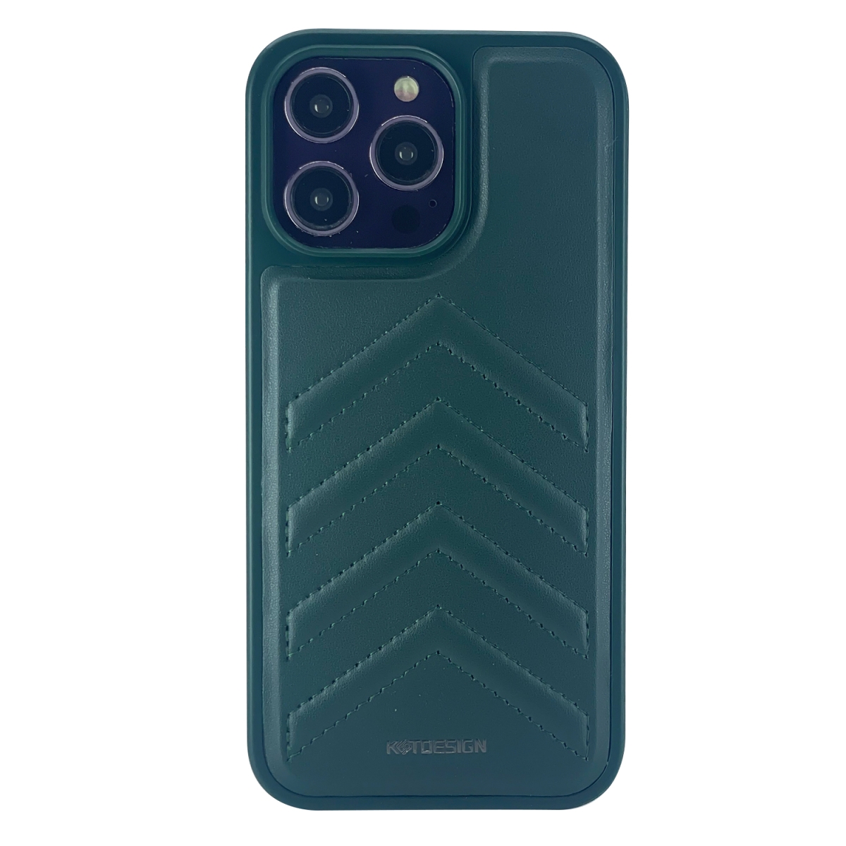 Nettech Apple iPhone 14 Pro Max Uyumlu Lynko Co Deri Seri Arka Koruma Kılıf (Yeşil) NT-101727