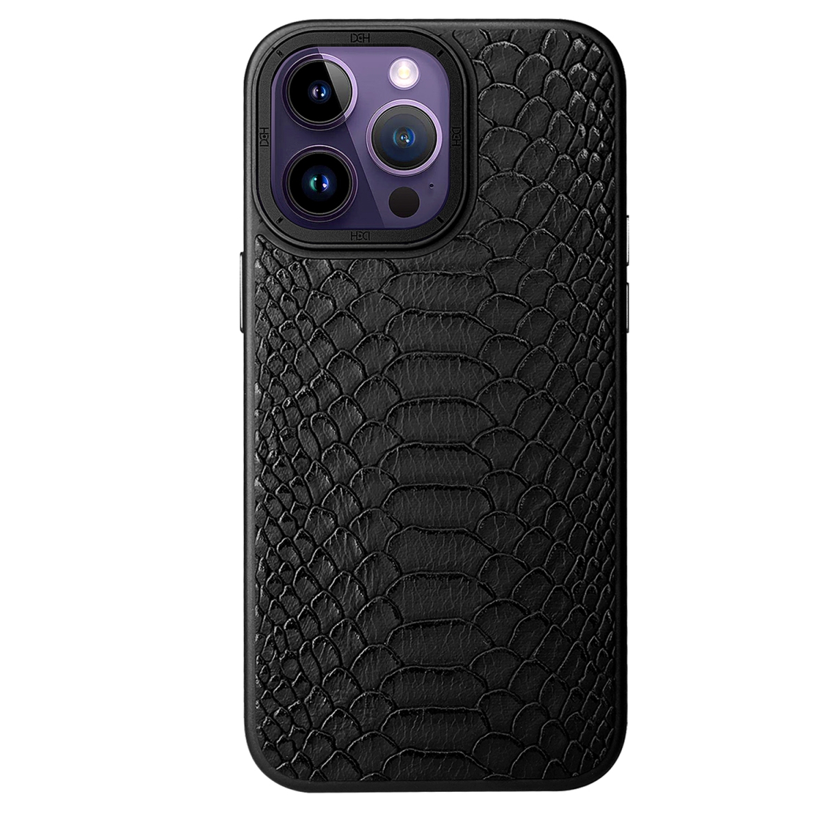 Nettech Apple iPhone 14 Pro Max Uyumlu Spor Deri Seri Arka Koruma Kılıf (Siyah) NT-101448