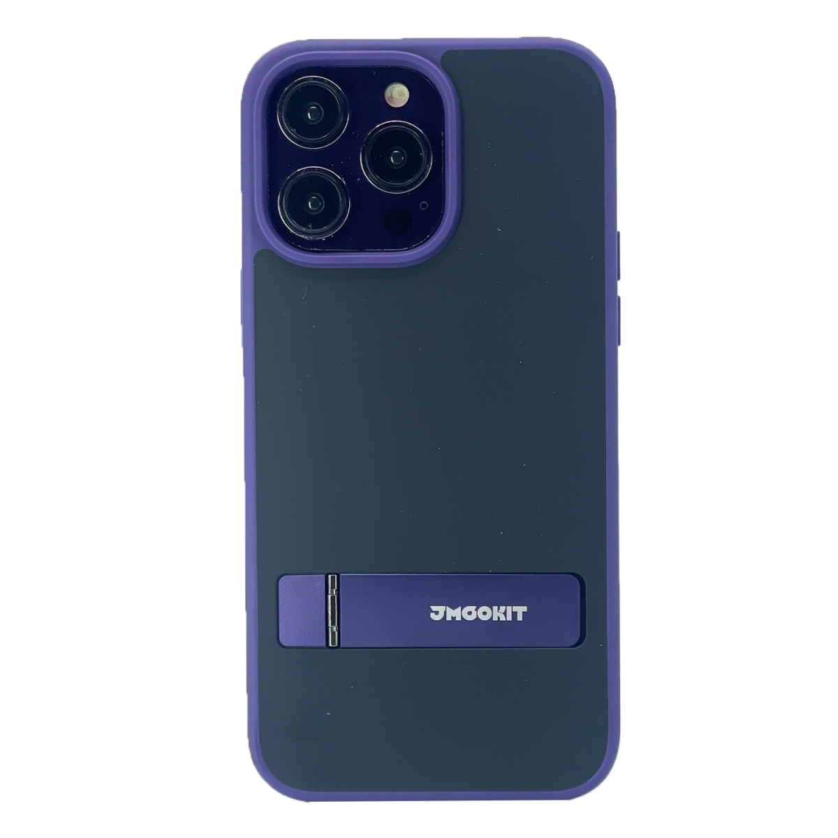 Nettech Apple iPhone 14 Pro Max Uyumlu Standlı Jmookit Seri Arka Koruma Kılıf (Mor) NT-101242