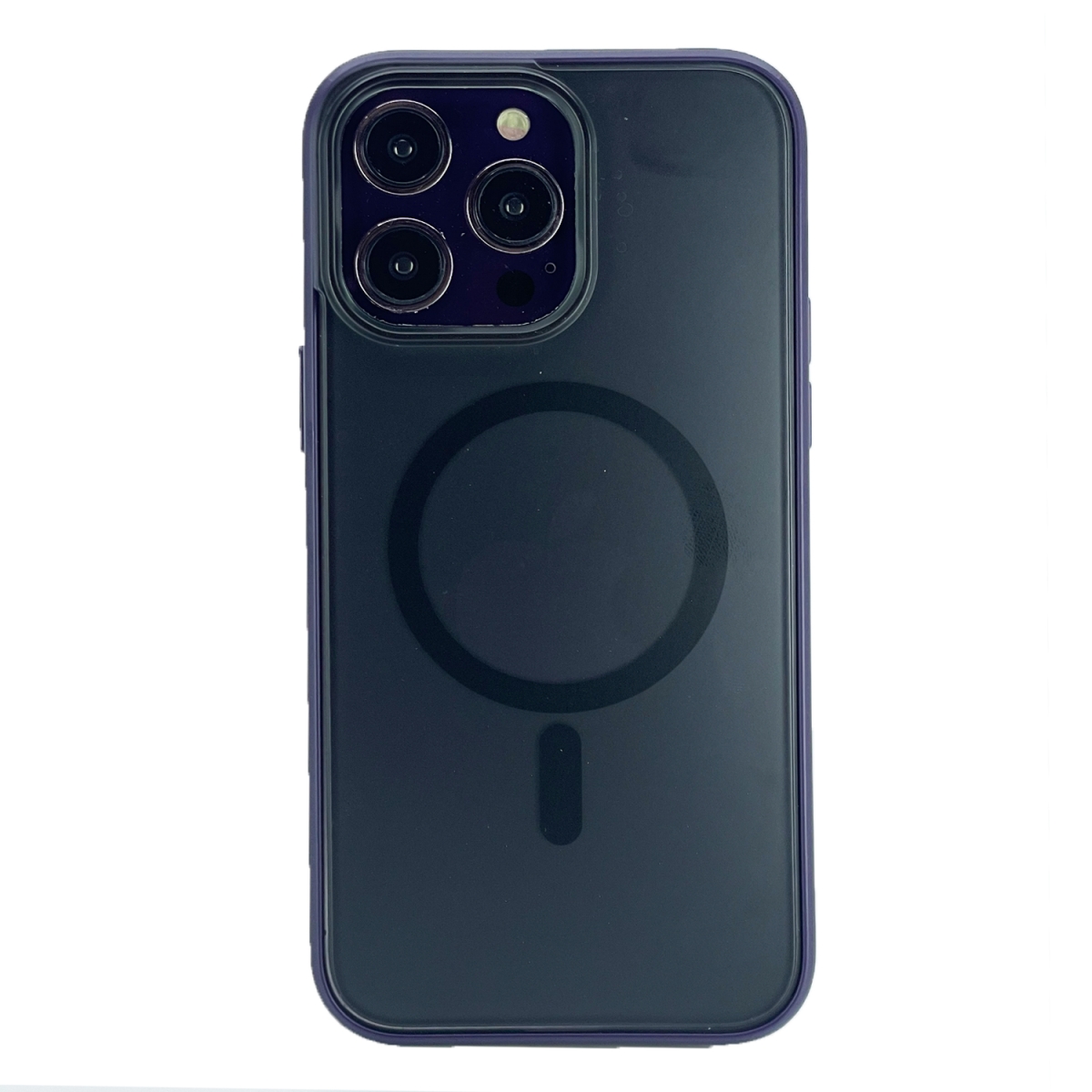 Nettech Apple iPhone 14 Pro Uyumlu Flet Magsafe Seri Arka Koruma Kılıf (Mor) NT-101314