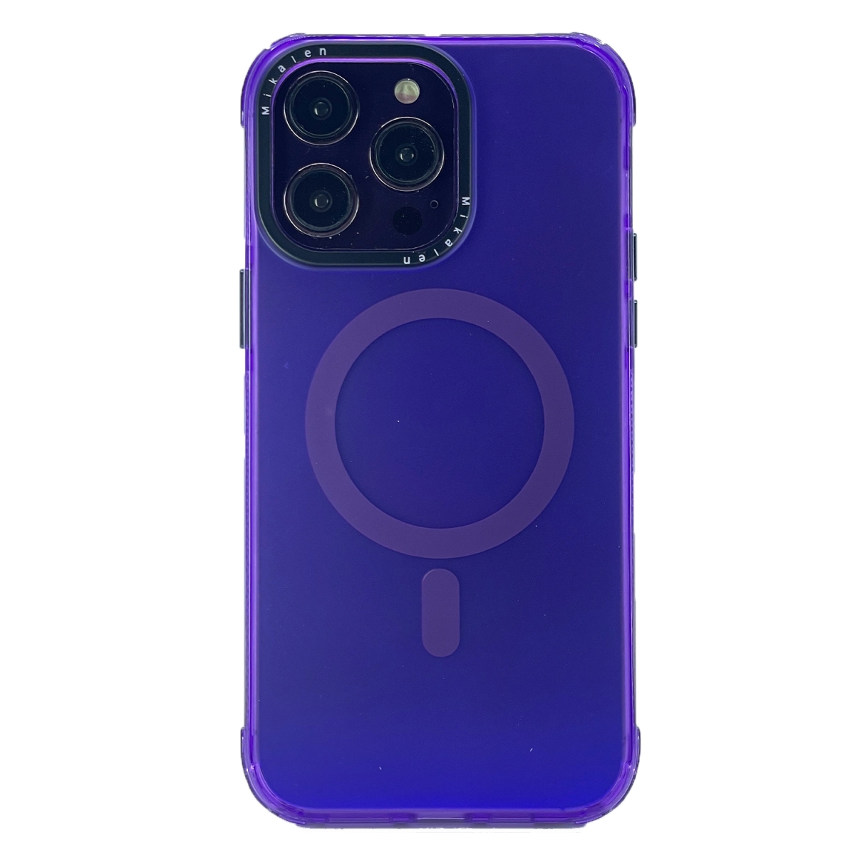 Nettech Apple iPhone 14 Pro Uyumlu Mikallen Magsafe Seri Arka Koruma Kılıf (Mor) NT-101618