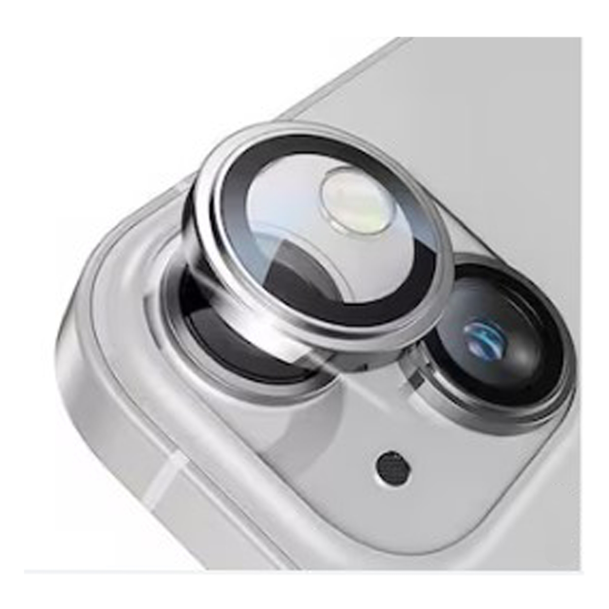 Nettech Apple iPhone 14 Uyumlu Safir Lens Kamera Cam Koruyucu (Gümüş) NT-103553