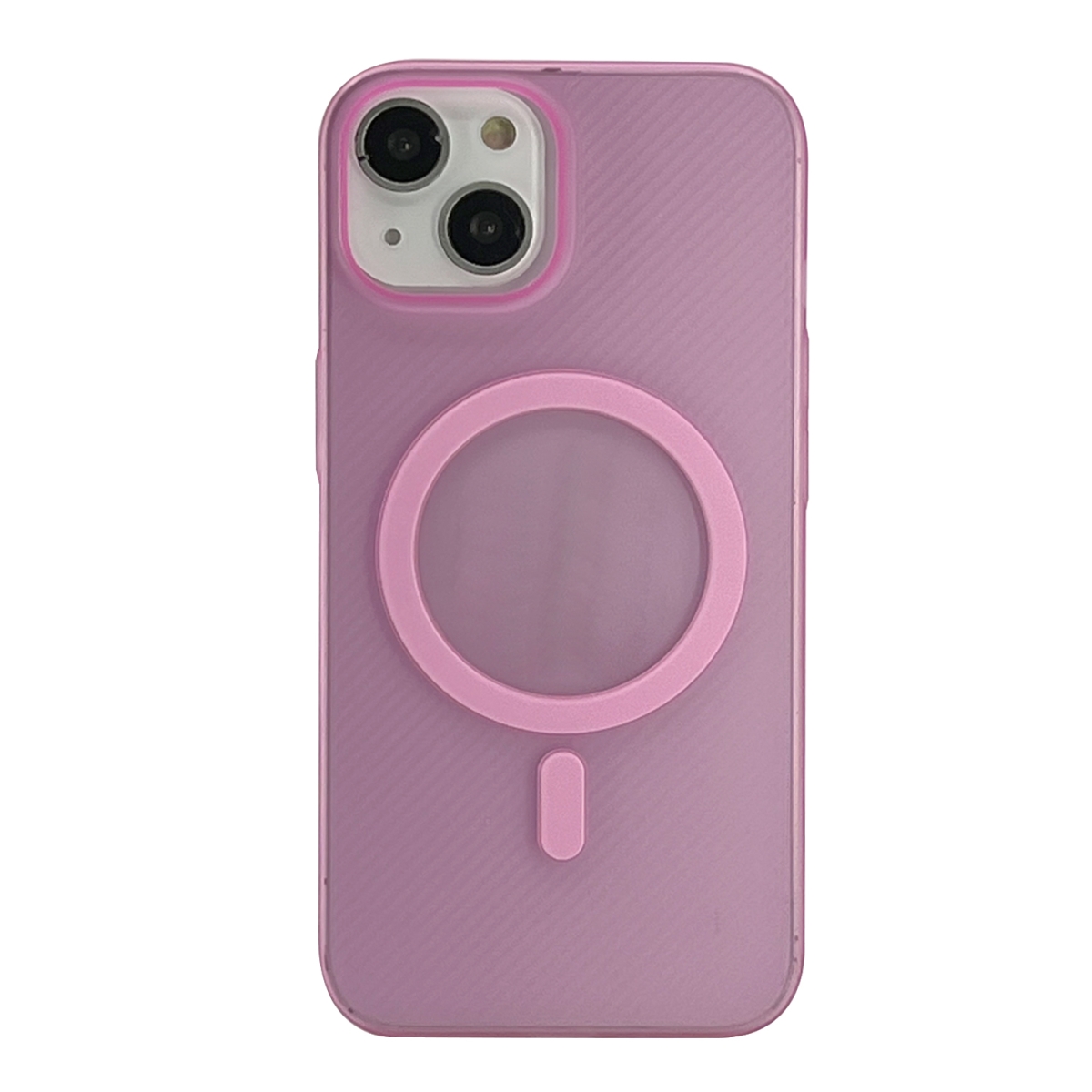 Nettech Apple iPhone 15 Plus Uyumlu NT-N010 Slim Magsafe Arka Koruma Kılıf (Pembe) NT-104496