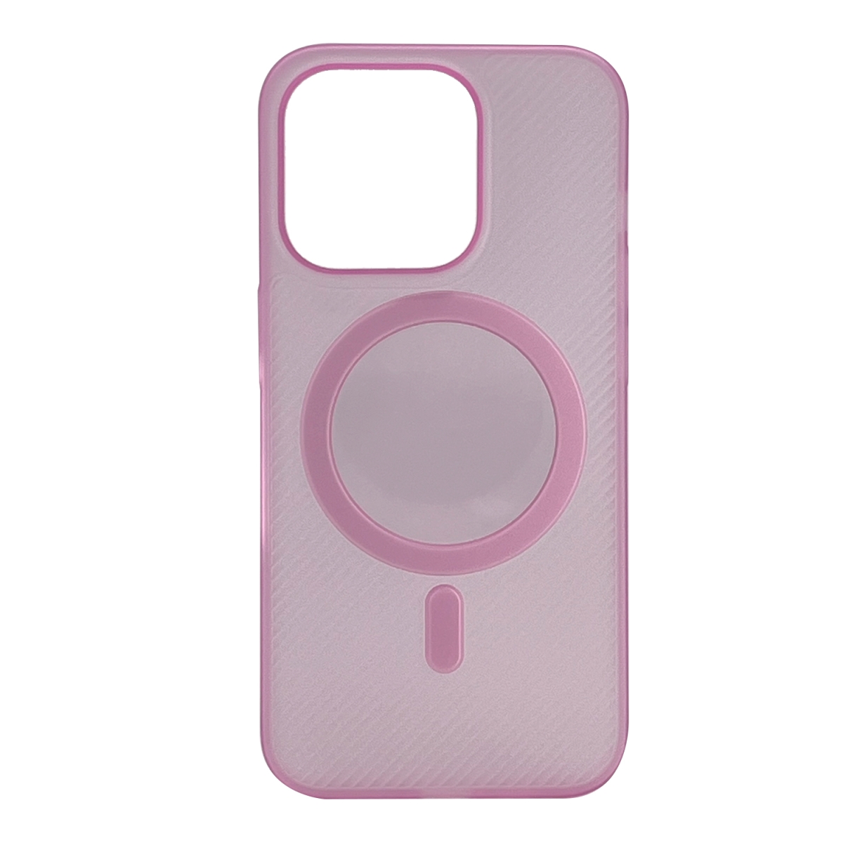 Nettech Apple iPhone 15 Pro Max Uyumlu NT-N010 Slim Magsafe Arka Koruma Kılıf (Pembe) NT-104514