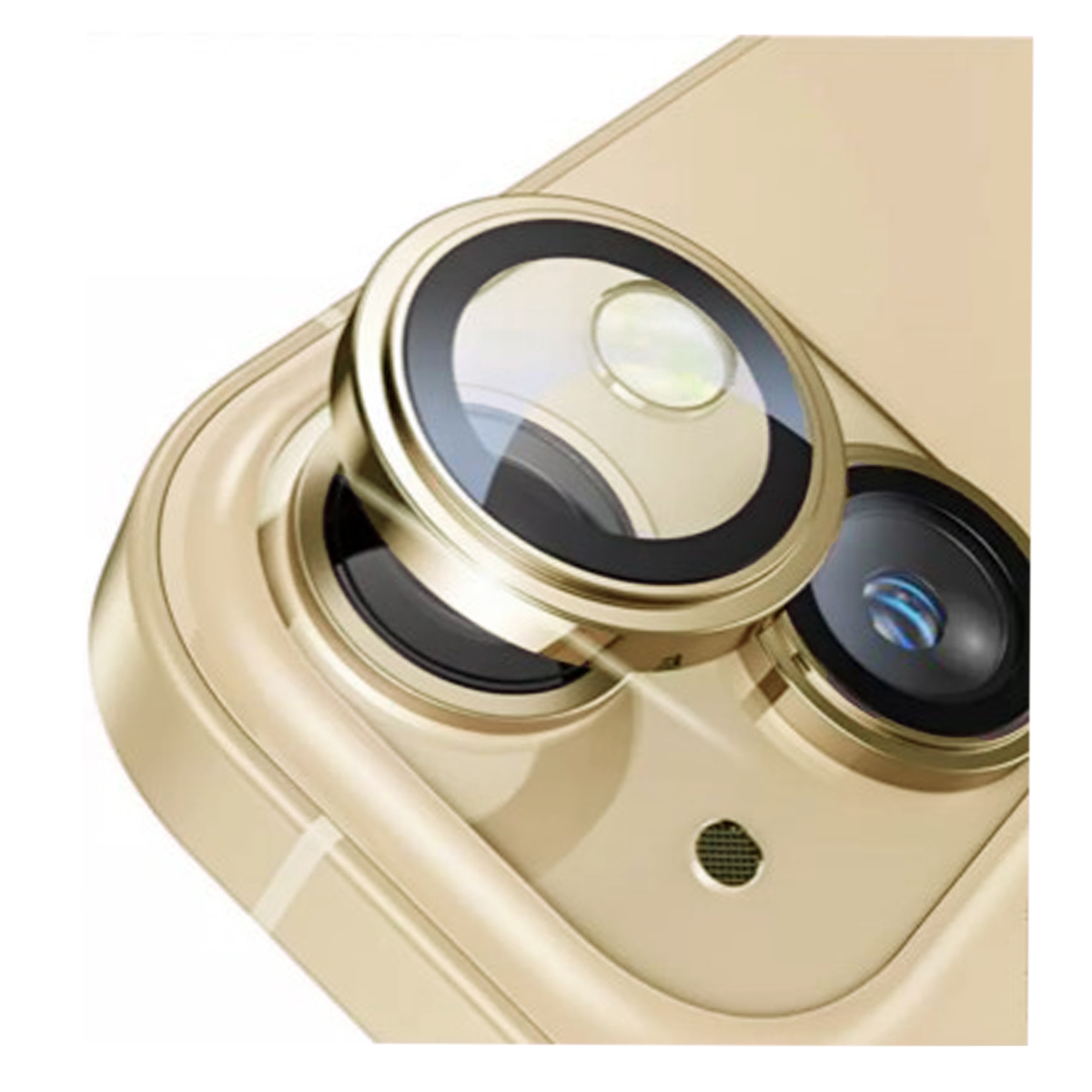 Nettech Apple iPhone 15 Uyumlu Safir Lens Kamera Cam Koruyucu (Sarı) NT-103573