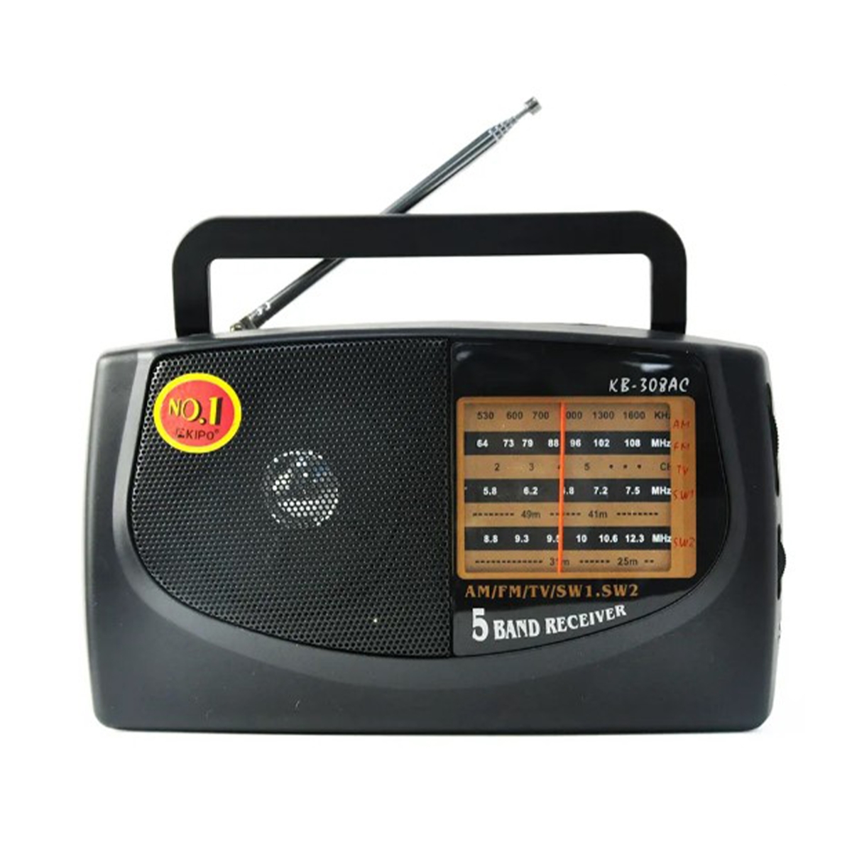 Nettech KB-308AC Nostalji Radyo Kablosuz Hoparlör - Speaker (Siyah) NT-103182