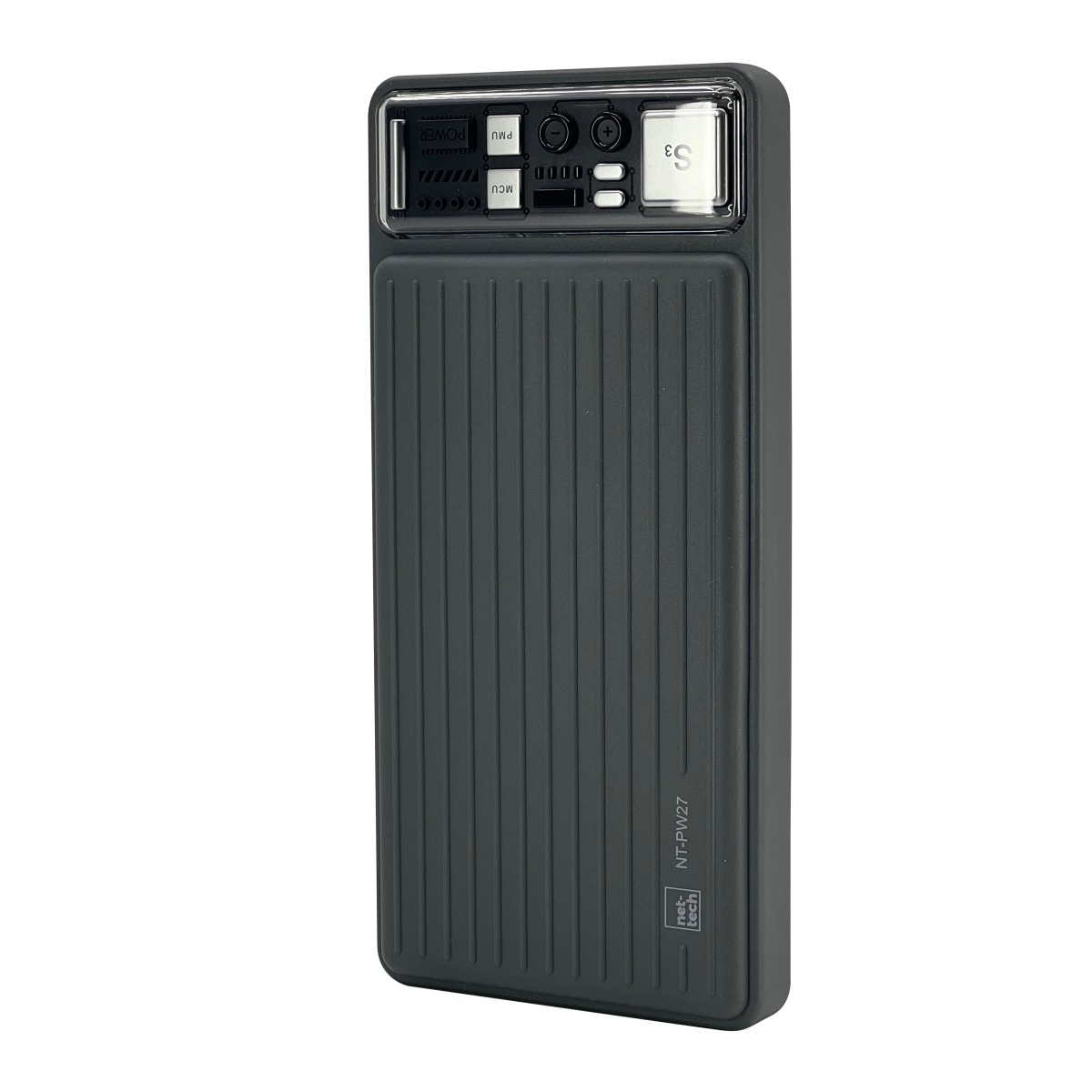 Nettech NT-PW27 25W 9000 mAh Taşınabilir Powerbank (Gri) NT-101064