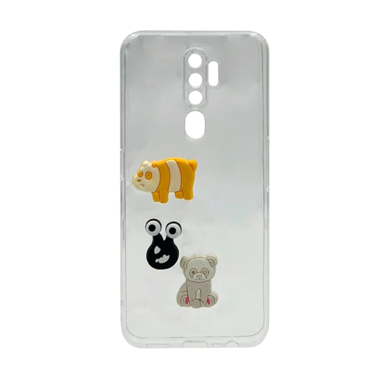 Nettech Oppo A5 2020 Uyumlu Maskot Seri Arka Koruma Kılıf (Şeffaf) NT-106187