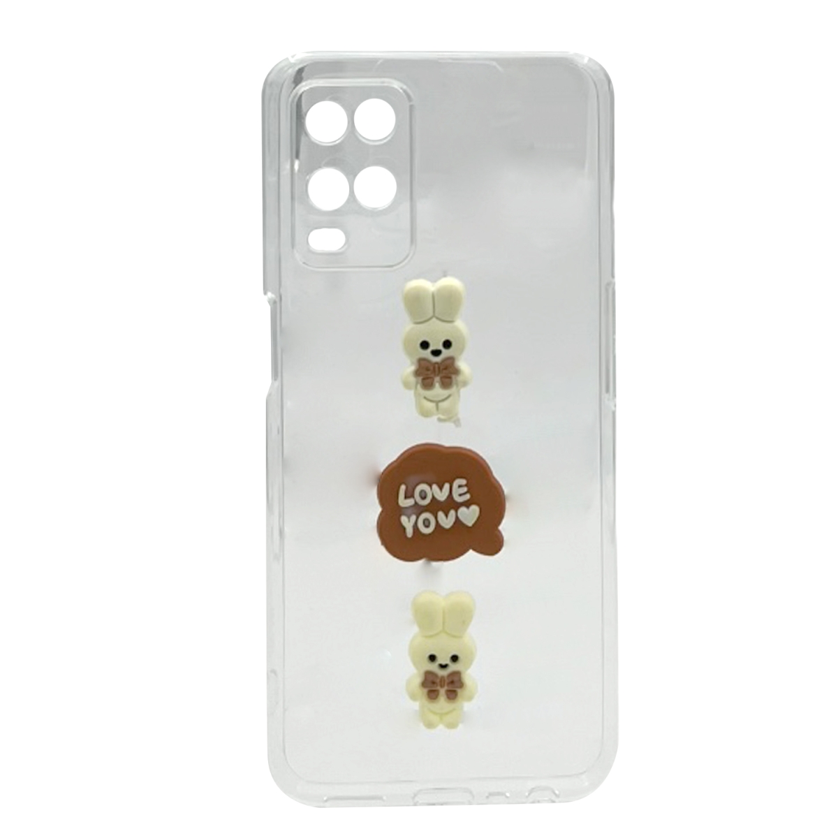 Nettech Oppo A54 Uyumlu Maskot Seri Arka Koruma Kılıf (Şeffaf) NT-106192