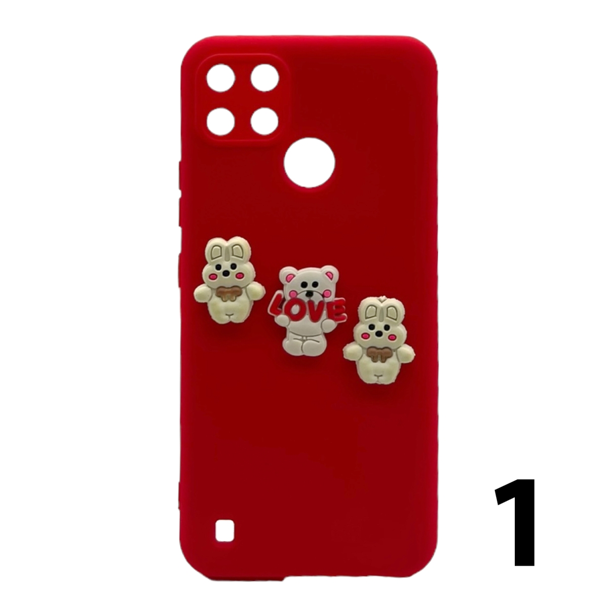 Nettech Realme C21Y Uyumlu Maskot Seri Arka Koruma Kılıf (Karışık Renk) NT-106199