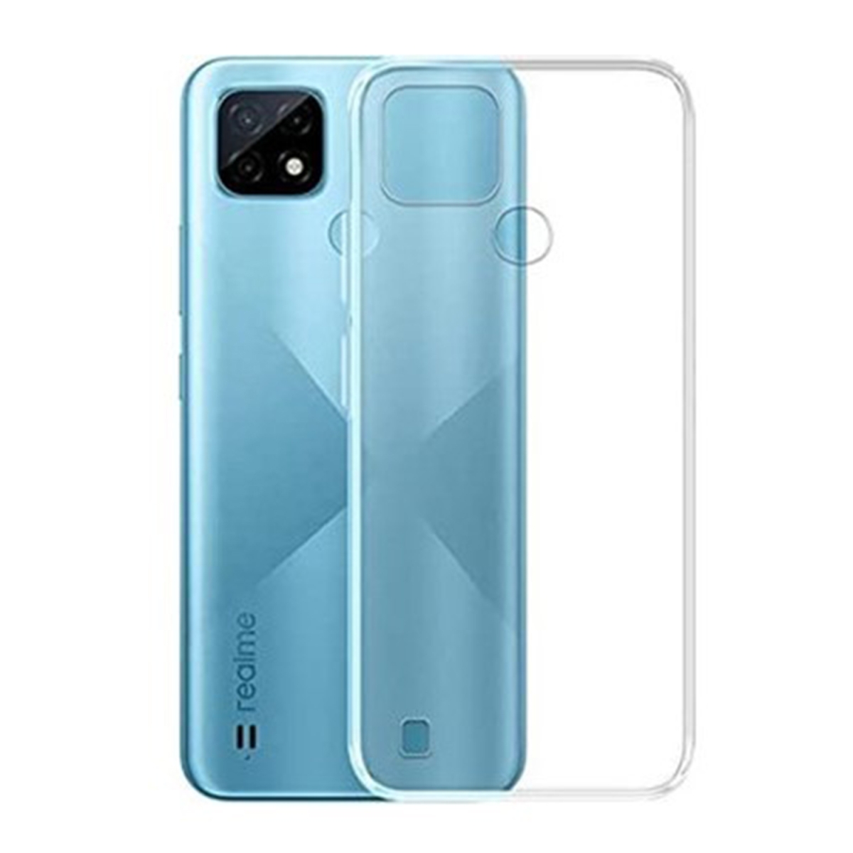 Nettech Realme C25S Uyumlu Lüx Seri Kamera Korumalı Arka Koruma Kılıf (Şeffaf) NT-100276