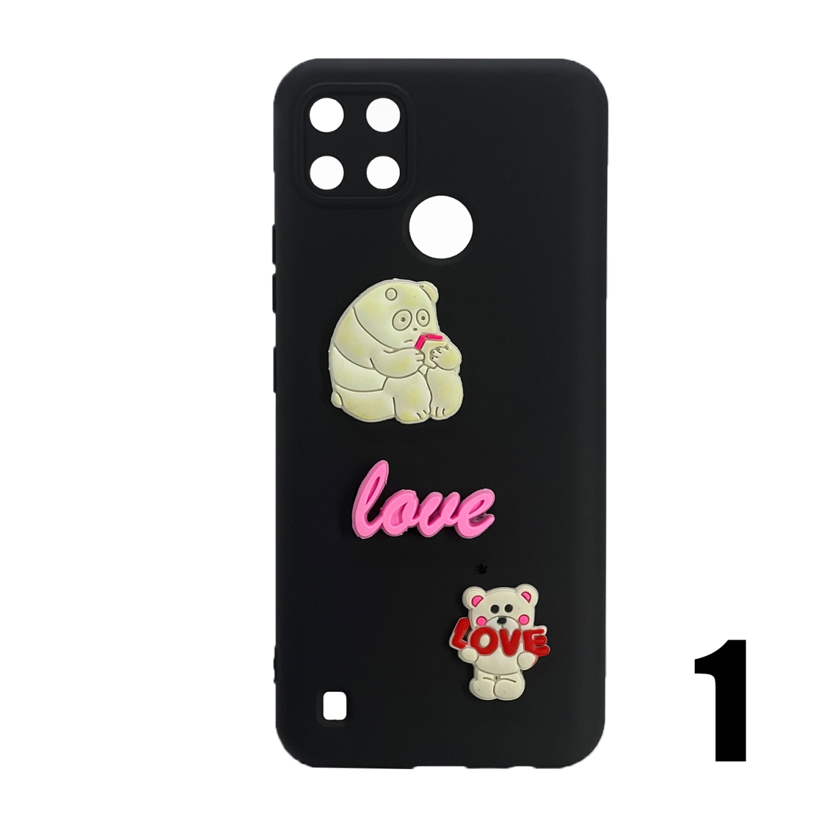 Nettech Realme C25Y Uyumlu Maskot Seri Arka Koruma Kılıf (Karışık Renk) NT-106218