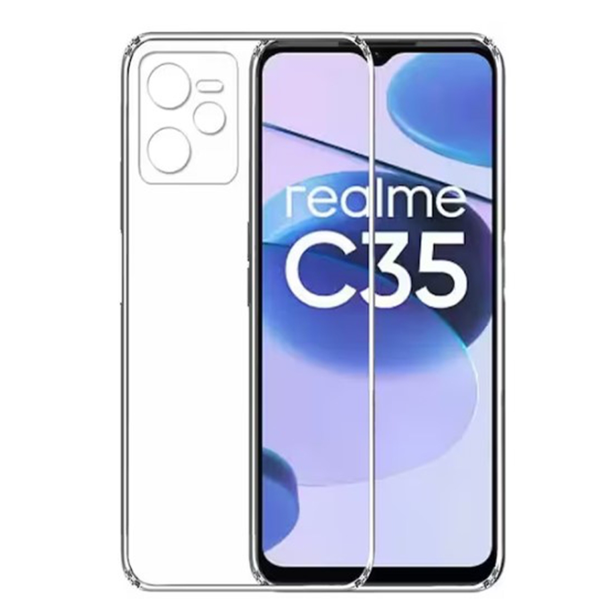 Nettech Realme C35 Uyumlu Lüx Seri Kamera Korumalı Arka Koruma Kılıf NT-102469