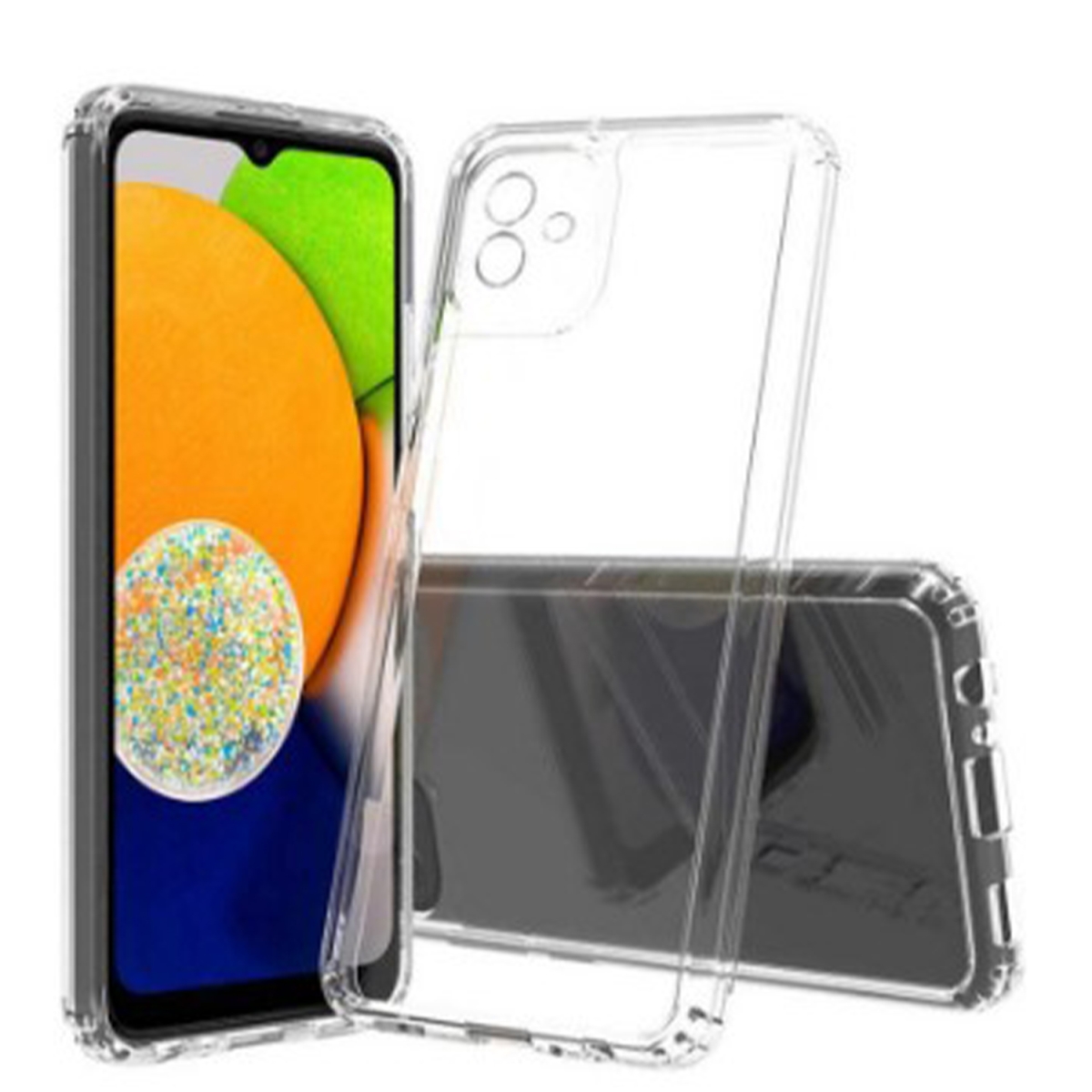 Nettech Samsung Galaxy A04 Uyumlu Lüx Seri Kamera Korumalı Arka Koruma Kılıf (Şeffaf) NT-100271