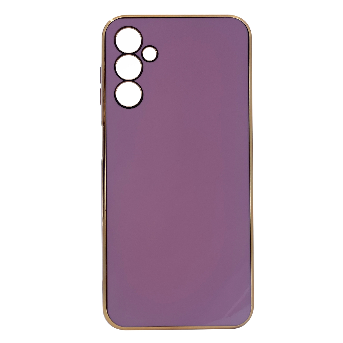 Nettech Samsung Galaxy A14 5G Uyumlu Renkli Kenar Zone Seri Arka Koruma Kılıf (Mor) NT-103398