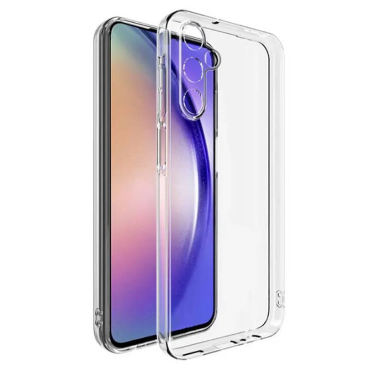 Nettech Samsung Galaxy A15 Uyumlu Lüx Seri Kamera Korumalı Arka Koruma Kılıf (Şeffaf) NT-105357