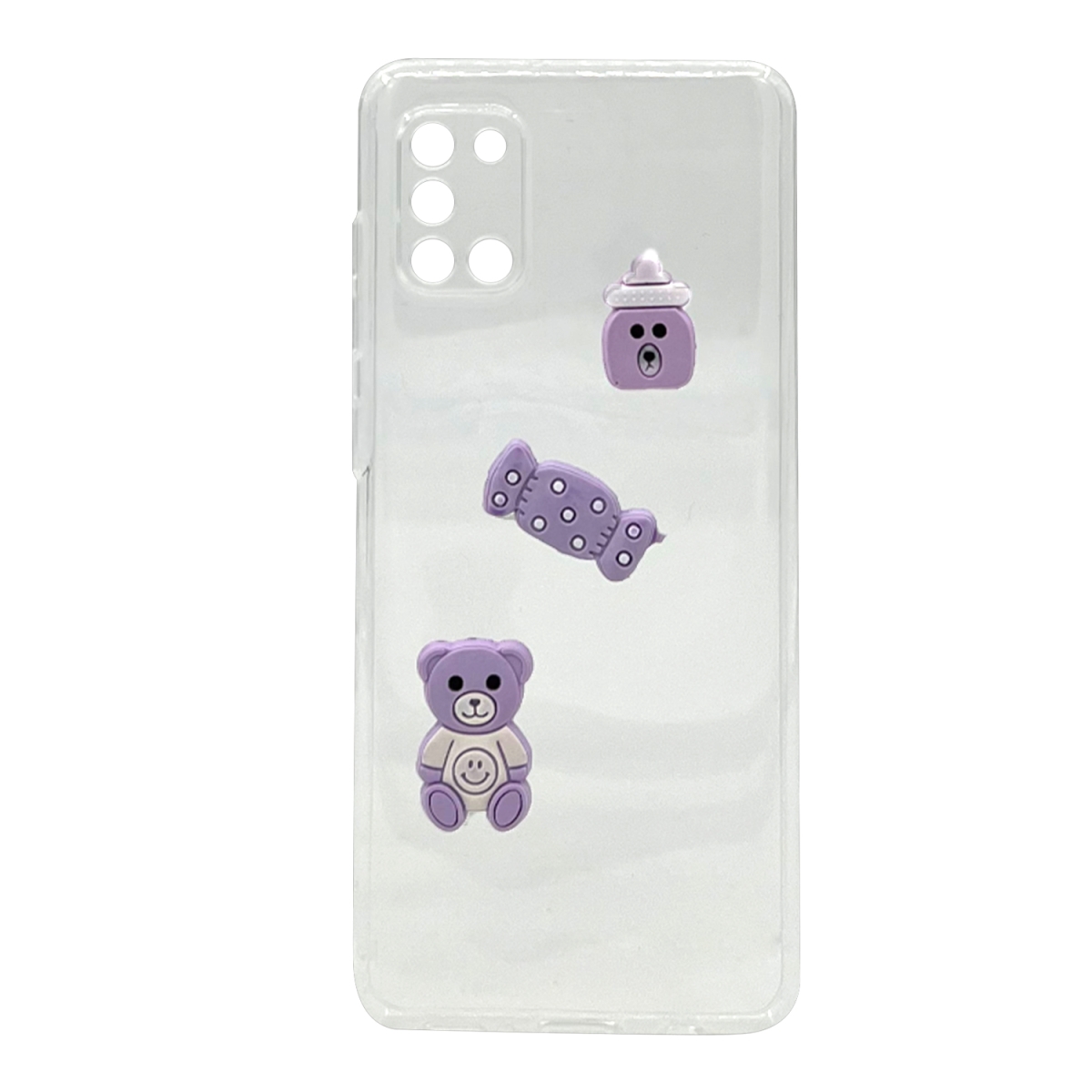 Nettech Samsung Galaxy A31 Uyumlu Maskot Seri Arka Koruma Kılıf (Şeffaf) NT-106174