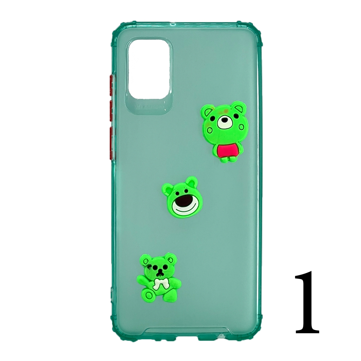 Nettech Samsung Galaxy A31 Uyumlu Maskot Seri Arka Koruma Kılıf (Şeffaf) NT-106285