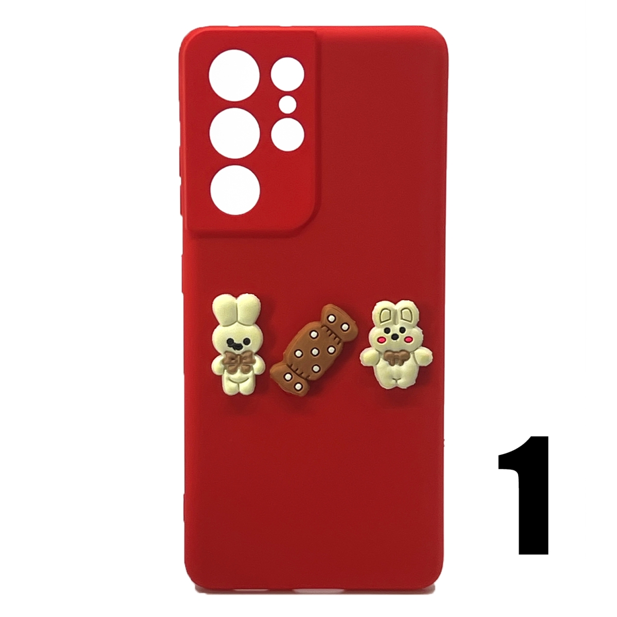 Nettech Samsung Galaxy S21 Ultra Uyumlu Maskot Seri Arka Koruma Kılıf (Karışık Renk) NT-106201