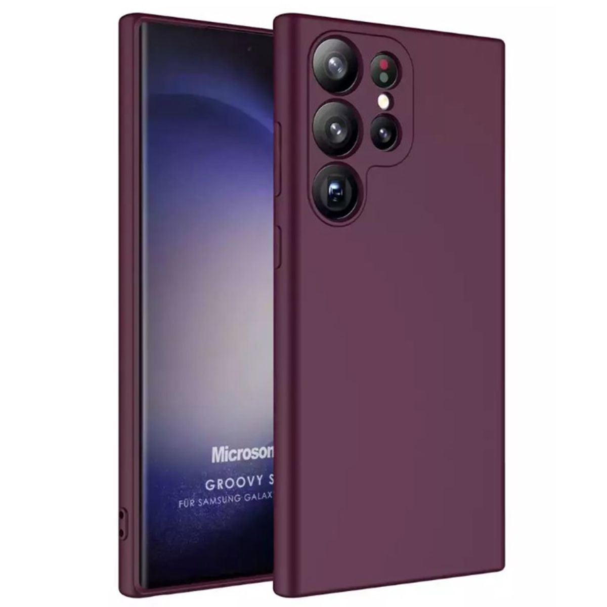 Nettech Samsung Galaxy S23 Ultra Uyumlu Lansman Seri Arka Koruma Kılıf (Derin Mor) NT-100228