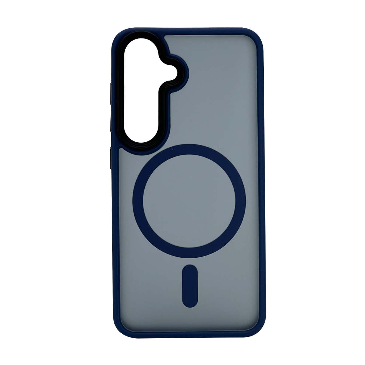 Nettech Samsung Galaxy S24 Uyumlu Mat Renkli MagSafe Arka Koruma Kılıf (Mavi) NT-104755