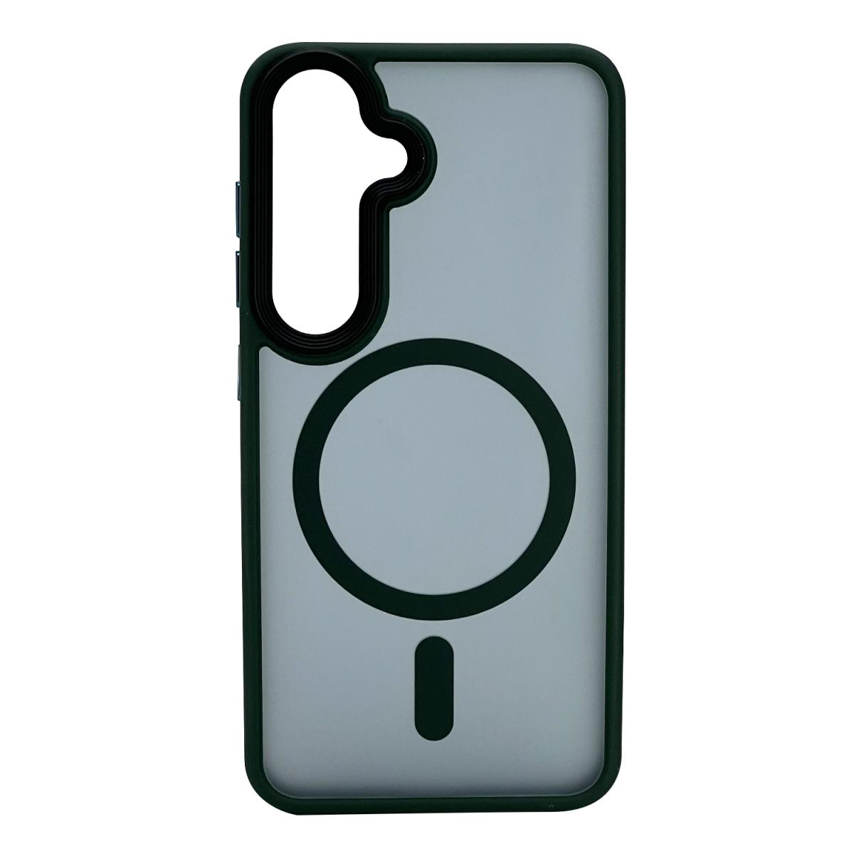 Nettech Samsung Galaxy S24 Uyumlu Mat Renkli MagSafe Arka Koruma Kılıf (Yeşil) NT-104757