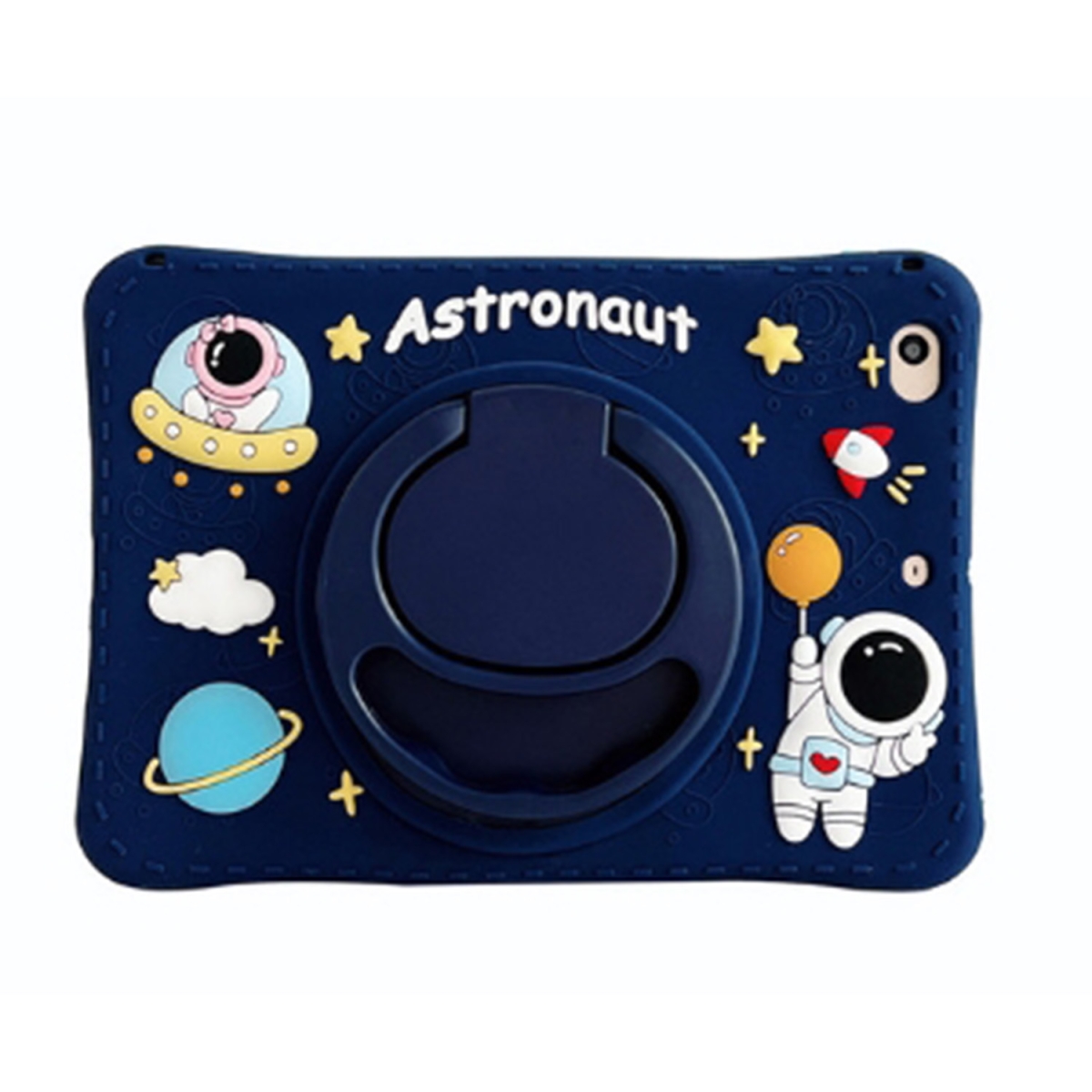 Nettech Samsung Galaxy Tab A8 Wi-Fi SM-X200 32 GB 10.5 Uyumlu Astronaut Seri Arka Koruma (Lacivert) NT-103484