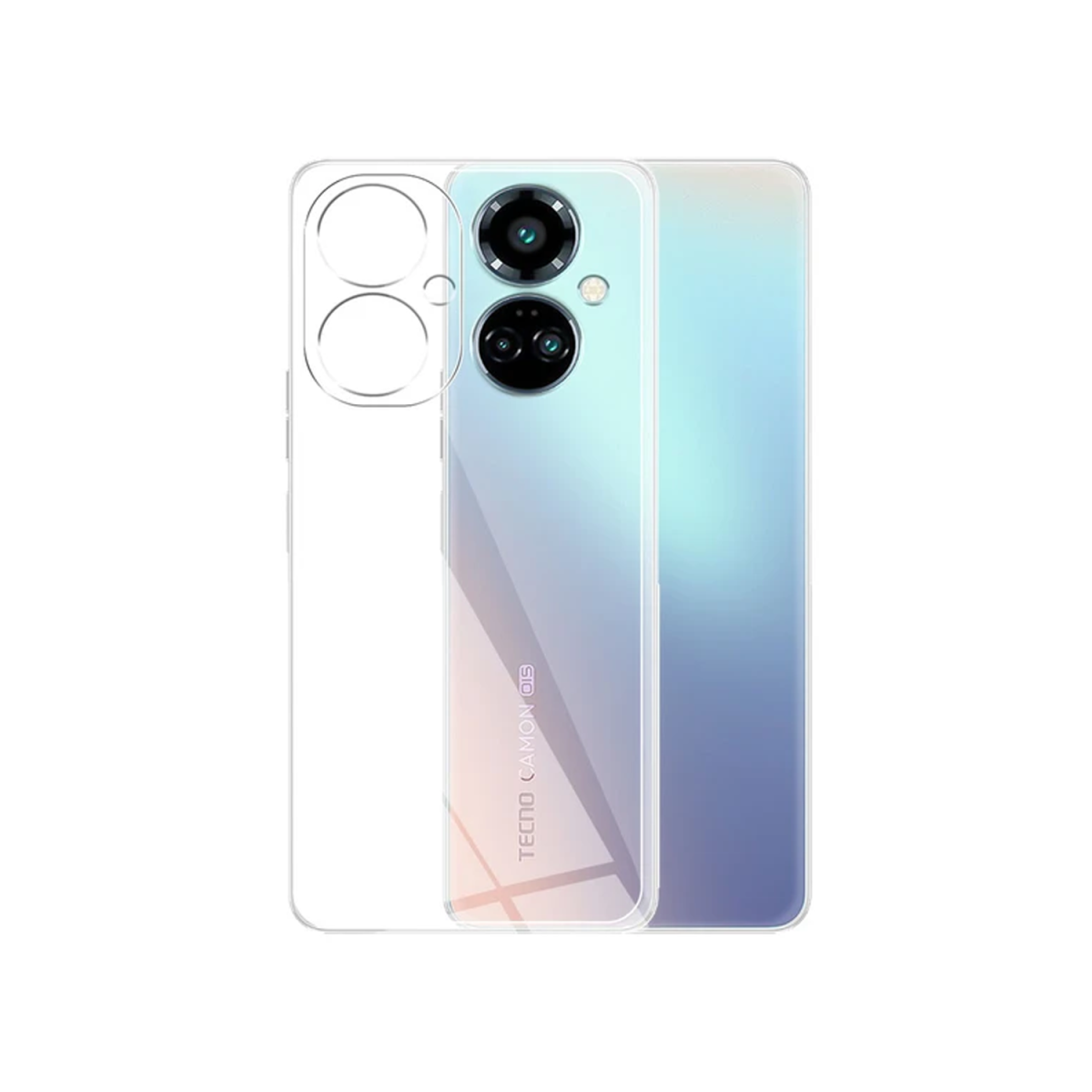 Nettech Tecno Camon 19 Neo Uyumlu Lüx Seri Kamera Korumalı Arka Koruma Kılıf (Şeffaf) NT-106323